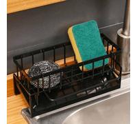 Shein Soporte para fregadero de cocina multifuncional, estante de drenaje para fregadero de plástico, organizador de fregadero para encimera de cocina, sopo