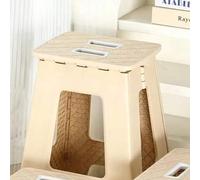 Shein Taburete plegable de plástico reforzado, silla plegable para adultos para uso en el hogar y al aire libre, taburete portátil, taburete alto, taburete