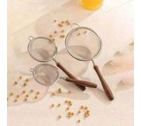Shein Tamiz de harina de acero inoxidable 304, colador de leche de soja, colador de malla fina, accesorio para hacer comida para bebés, accesorios de cocina
