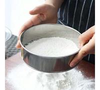 Shein Tamiz De Harina De Acero Inoxidable, Tamiz Redondo Con Malla 40, Para Filtrar Harina, Harina De Maíz, Hornear En La Cocina, 1 Ud.