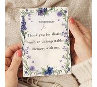 Shein Tarjeta de agradecimiento personalizada para fiestas, adecuada para dar regalos, tarjeta de agradecimiento con texto personalizado, tarjeta de mensaje