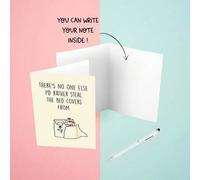Shein Tarjeta de felicitación de aniversario divertida de 5x7 pulgadas con sobre - Tarjeta de amor humorística, regalo de pareja romántica adecuada para esp