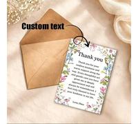 Shein Tarjeta de felicitación personalizada, tarjeta de agradecimiento personalizada para fiestas, adecuada para bodas/cumpleaños/Día de la Madre/aniversari