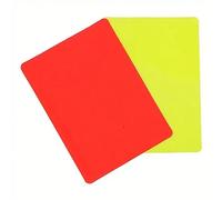Shein Tarjetas de advertencia rojas y amarillas de árbitro de fútbol, regalos para el Día del Padre, Día de la Madre, Navidad, Acción de Gracias, Halloween,
