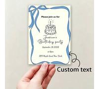 Shein Tarjetas de felicitación personalizadas, invitaciones personalizadas adecuadas para cumpleaños/bodas/Día de la Madre/aniversarios/eventos de regalo/ce