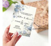 Shein Tarjetas de Invitación Personalizadas, Invitaciones de Boda Personalizadas, Tarjetas de Invitación Floral para Imprimir, Invitaciones para Fiesta de C
