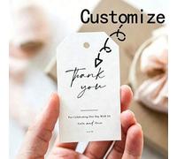 Shein Tarjetas de regalo personalizadas, tarjetas de agradecimiento, etiquetas de nombre personalizadas, etiquetas de recuerdos para fiestas, etiquetas para