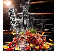 Shein Termómetro digital de alimentos TP300 con sonda de acero inoxidable y pantalla LCD grande - Termómetro de carne de fácil lectura para cocinar, asar a