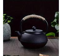 Shein Tetera de hierro fundido - Apta para estufa, se adapta a hojas de té sueltas y bolsitas de té - Suministros de cocina