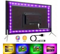 Shein Tira de luces LED RGB 5050 - Alimentada por USB, tiras de iluminación flexibles para retroiluminación de TV, decoración de sala de juegos - Control de