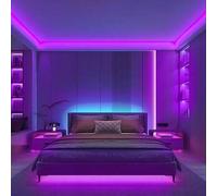 Shein Tira de luz LED de neón flexible USB con control táctil regulable 1m/2m/3m/4m/5m, brillo ajustable 5V, barra de iluminación ambiental adecuada para tr