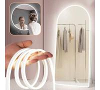 Shein Tira de luz LED neón flexible USB con control táctil y regulable 1m/2m/3m/4m/5m, brillo ajustable 5V, barra de iluminación ambiental para transmisión
