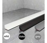 Shein Tira de sellado de baño individual - Tope de ducha impermeable de silicona y sellador de bordes de bañera y lavabo para umbral de sala húmeda con auto