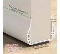 Shein Tira de sellado de puerta de PVC para puertas de dormitorio, bloqueador de espacio, burlete adhesivo, se ajusta a un grosor de puerta de 3,5-5,5 cm, s