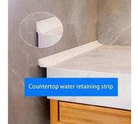 Shein Tira de sellado de silicona autoadhesiva para encimeras de fregadero de cocina, protector de borde para vanidad de baño, sellador de grietas de estufa