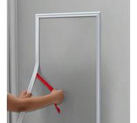 Shein Tira decorativa autoadhesiva de PVC de 100/300/500cm, moldura de pared flexible de pelar y pegar, tira de borde decorativa recortable y flexible para