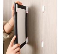 Shein Tiras colgantes sin taladrar - Ganchos adhesivos de pared extraíbles de doble cara aptos para marcos, cuadros y obras de arte, cinta adhesiva resisten