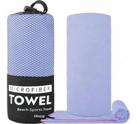 Shein Toalla de microfibra de varios tamaños, suave, transpirable, absorbente del sudor y de secado rápido, adecuada para actividades al aire libre como pla