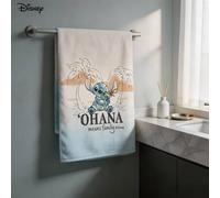 Shein Toalla de playa con degradado de Stitch de Disney en beige y azul, paquete de 1, 2, 3, 4, 5 o 6 unidades para el baño y el hogar