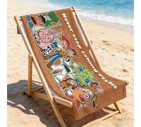 Shein Toalla de playa con licencia oficial de Disney Pixar Toy Story Squad, toalla de microfibra de secado rápido y resistente a la arena para piscina y pla