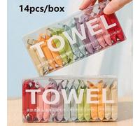 Shein Toallas Comprimidas de Viaje Toalla Comprimida Mini Portátil Para Avión Salida Playa de Verano Vacaciones Baño Viaje Accesorios Esenciales de Regreso