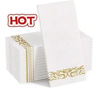 Shein Toallas de invitados con sensación de lino - Servilletas de tela desechables, toallas de invitados, toallas de baño desechables, servilletas de papel