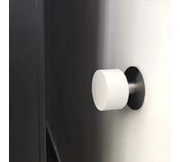 Shein Tope de puerta autoadhesivo de goma duradera con base de acero inoxidable - Protector de pared y parachoques reductor de ruido, adecuado para el hogar