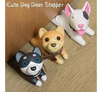 Shein Tope de puerta de goma con diseño de gato o perro de dibujos animados, Semk, Bloque amortiguador anti-colisión, Accesorio para el hogar, Cuña de puert