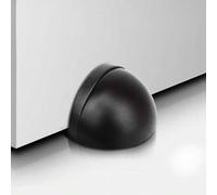 Shein Topes de puerta, tope de puerta magnético de piso negro moderno y comercial, montaje en el piso con adhesivo, topes de puerta de goma sin taladro para