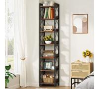 Shein Tribesigns Librería de 7 Niveles, 200 cm Estantería Alta, Estantería Almacenaje de Madera y Metal para Espacios pequeños, Biblioteca, Estantería para