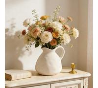 Shein Un simple jarrón de resina blanca es el complemento perfecto para cualquier decoración del hogar, una maceta de resina con estilo rústico vintage y un