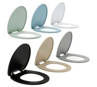 Shein Una serie de asientos de inodoro, una tapa de inodoro de cierre lento silenciosa para el hogar, accesorios de inodoro, universal engrosado y anti-rotu