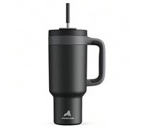Shein Vaso aislado con asa de 40 onzas, tapa con pajita/bebida de 2 en 1, a prueba de fugas, apto para lavavajillas, taza de viaje aislada de acero inoxidab