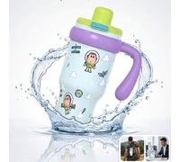 Shein Vaso térmico portátil de doble bebida oficial de Disney Toy Story Buzz Lightyear, capacidad grande de 700ml, diseño lindo, uso escolar para estudiante