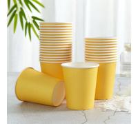 Shein Vasos de papel desechables para fiestas de 9 oz, vasos de colores para beber, adecuados para agua, jugo, café o té, perfectos para bodas, fiestas, pic