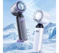 Shein Ventilador de doble paquete, batería de litio de 1200mAh, ABS, Tipo-C