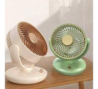 Shein Ventilador de escritorio recargable por USB, funcionamiento silencioso, alto flujo de aire, larga duración de batería, adecuado para el hogar, la ofic