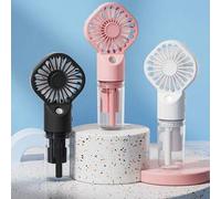 Shein Ventilador de mano portátil con función de rociado, ventilador de enfriamiento mini, ligero y silencioso, adecuado para uso en interiores y exteriores