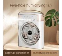 Shein Ventilador humidificador portátil, aire acondicionado, mini enfriador de aire para el hogar y la oficina, aire acondicionado portátil enfriado por agu