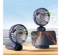 Shein Ventilador portátil de 5 velocidades con pantalla LED: plegable, recargable por USB, para escritorio y exterior.