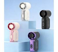 Shein Ventilador portátil de mano, mini ventilador de bolsillo con velocidad de viento ajustable de 1-199, función de turbo, batería recargable de 3600mAh,