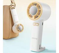 Shein Ventilador Turbo de Mano con Enfriamiento de Hielo, Ventilador Portátil Recargable Mini con Cordón & Soporte, Ventilador Personal de Velocidad Ajustab