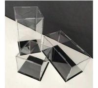 Shein Vitrina acrílica, caja acrílica transparente ensamblada, alternativa a la caja de vidrio, para exhibir figuras, almacenamiento y organización del hoga