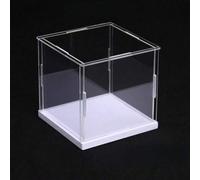 Shein Vitrina para coleccionables, caja de acrílico transparente para ensamblar, caja de cristal alternativa para exhibir figuras de acción, almacenamiento