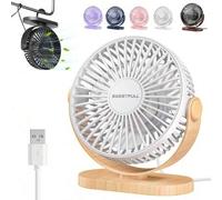 Shein X Milania Ventilador Portátil Mini, Ventilador de Escritorio con Gancho, Ventilador Multifuncional de Doble Uso, Ventilador Personal Silencioso, Venti