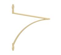Shelf-Made Knape & Vogt 26 cm de Profundidad x 1,7 cm de Ancho x 28,7 cm de Alto, Oro Satinado, Zinc Fundido, Soporte Decorativo para estantes, 100 Libras