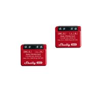 Shelly Relé interruptor inteligente 13:00 Mini Gen3 WiFi/Bluetooth 1 canal 8A con medidor 2 unidades