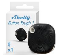 Shelly BLU Button Tough1 Negro - Botón Mando para Domótica Bluetooth, Protección IP54, Alcance de 10 a 30 m, Control Remoto de Acciones y Escenas Inteligentes, Batería de 2 Años, Cifrado Avanzado