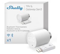 Shelly BLU TRV Gen3 & BLU Gateway Gen3 - Cabezal Termostático Inteligente para Válvula de Radiador, Regulador de Temperature Bluetooth con Pasarela BLE- Wi-Fi, Control Remoto por App