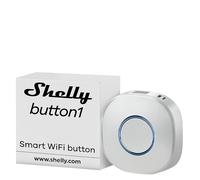 Shelly Button1, Wi-Fi Botón Smart Blanco, Automatización De Hogar, iOS Android App, Indicación LED, Control Remoto Y Activación/Desactivar Diferentes Dispositivos Sin Móvil, Control De Luces